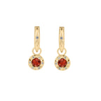 Laura Ashley Fashion Bowen Star Crystal Hoop Earrings