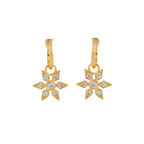 Laura Ashley Fashion Bowen Star Assembled Hoop Earrings
