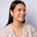 Laura Ashley Fashion Bowen Star Assembled Hoop Earrings