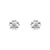 Laura Ashley Silver Riverly Ditsy Pave Flower Stud Earrings