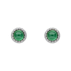 Beginnings Milgrain Semi-Precious Cabochon Birthstone Earrings