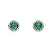 Beginnings Milgrain Semi-Precious Cabochon Birthstone Earrings