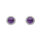 Beginnings Milgrain Semi-Precious Cabochon Birthstone Earrings
