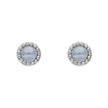 Beginnings Milgrain Semi-Precious Cabochon Birthstone Earrings