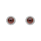 Beginnings Milgrain Semi-Precious Cabochon Birthstone Earrings