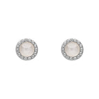 Beginnings Milgrain Semi-Precious Cabochon Birthstone Earrings