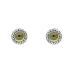 Beginnings Milgrain Semi-Precious Cabochon Birthstone Earrings