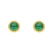 Beginnings Milgrain Semi-Precious Cabochon Birthstone Earrings