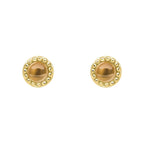 Beginnings Milgrain Semi-Precious Cabochon Birthstone Earrings