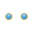 Beginnings Milgrain Semi-Precious Cabochon Birthstone Earrings