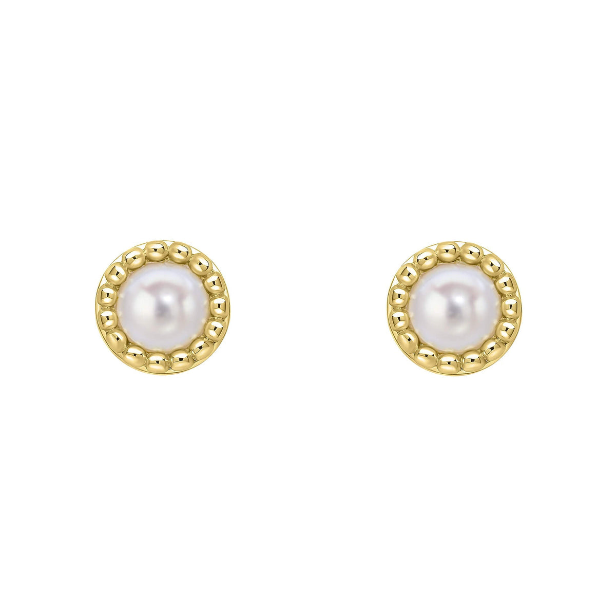 Beginnings Milgrain Semi-Precious Cabochon Birthstone Earrings