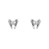 Laura Ashley Silver Kids Milda Bow Stud Earrings