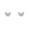 Laura Ashley Silver Kids Butterfly Garden Mini Stud Earrings