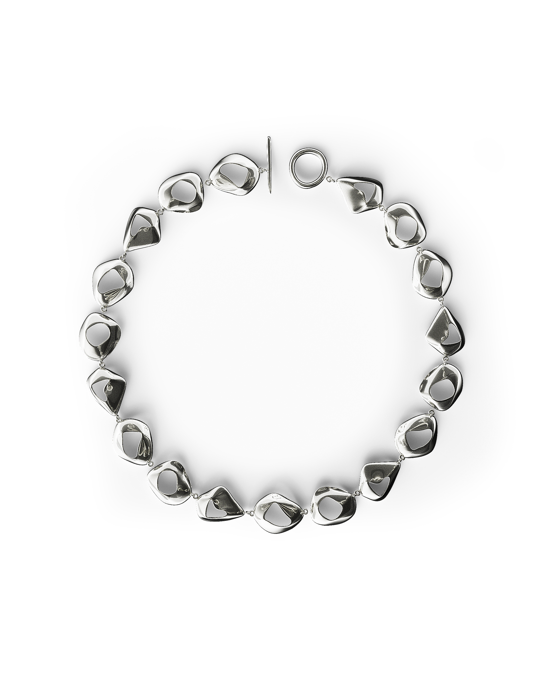 Collar Esculpido Élan | Plata de Ley