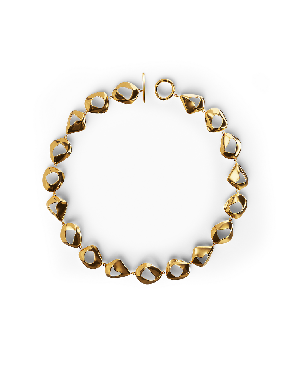 Élan Sculpted Necklace | Gold Vermeil