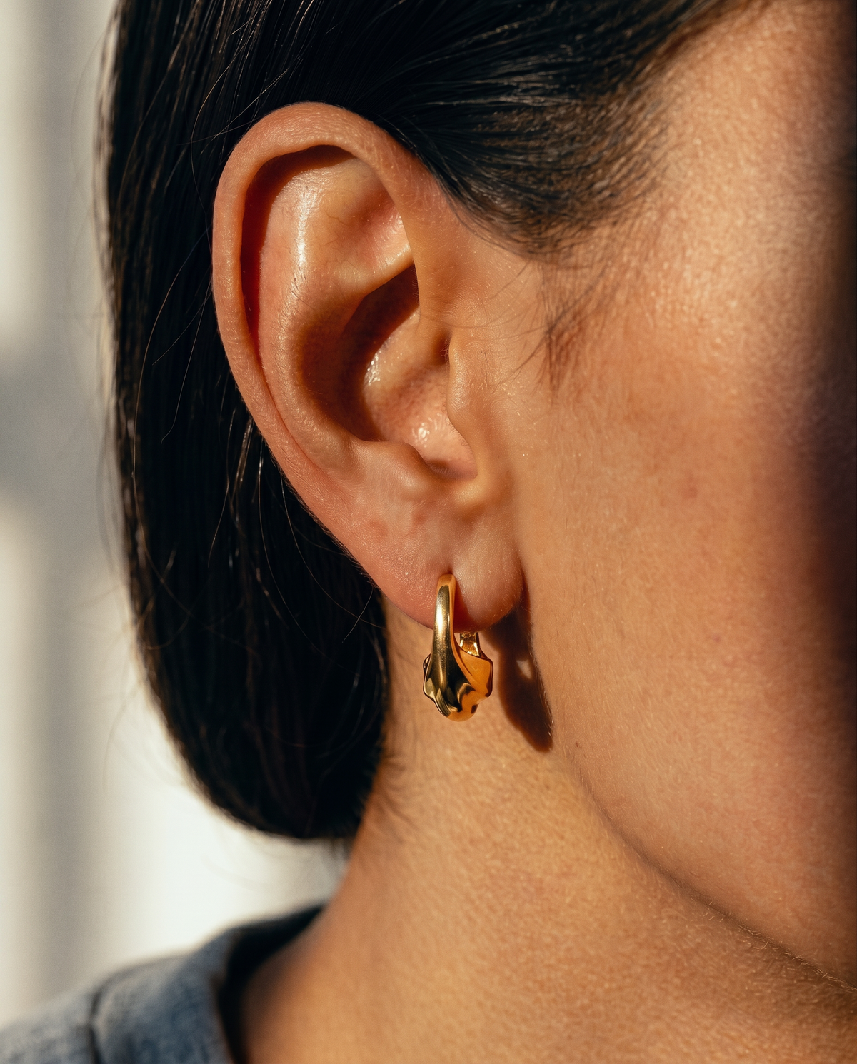 Elya Hoops | Gold Vermeil