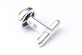 ESSENTIALS Green Amber Cufflinks