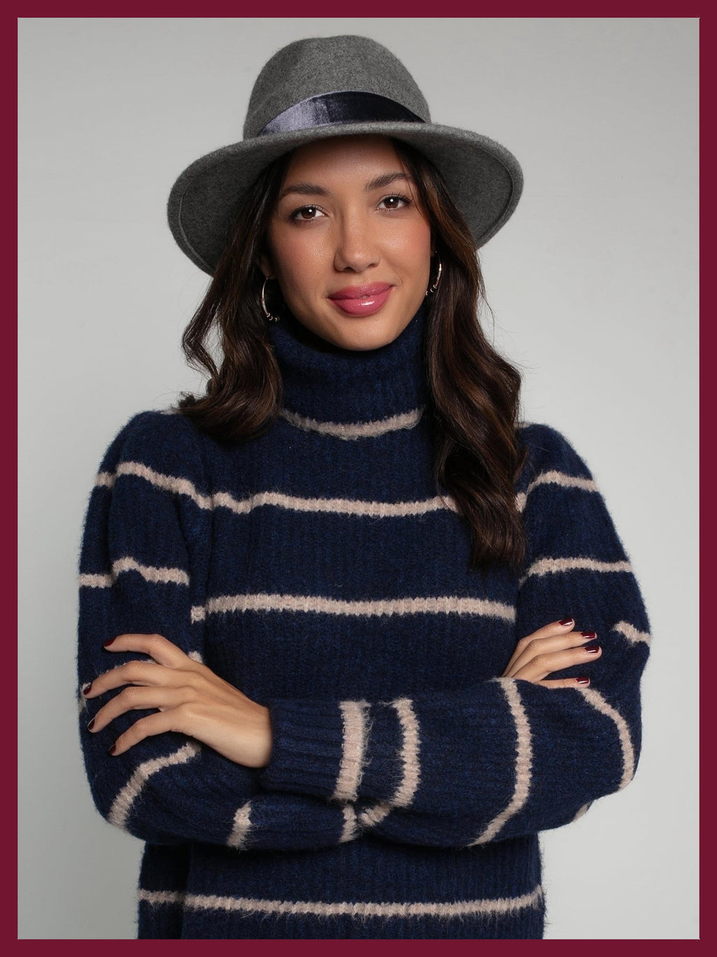 Frankie Wool Fedora - Grey