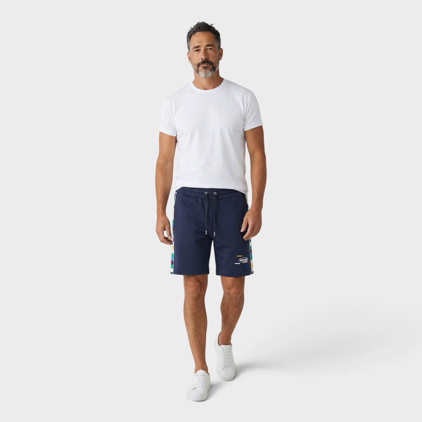 Logo Knitted Band Jersey Shorts Navy Multicolour