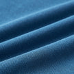 Egan men's shorts sleeve zip neck pique polo - Petrol Blue