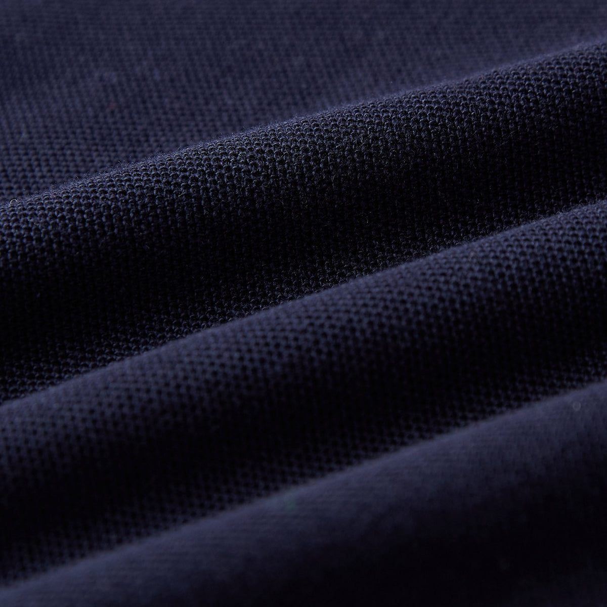 Egan men's shorts sleeve zip neck pique polo - Navy