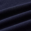 Egan men's shorts sleeve zip neck pique polo - Navy