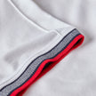 Egan men's shorts sleeve zip neck pique polo - White