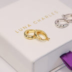 Esti Star Hoop Earrings | 18K Gold Plated