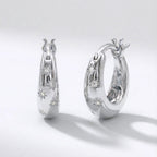 Esti Star Hoop Earrings | Silver