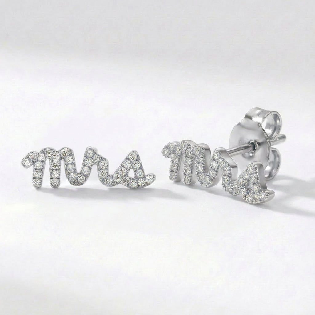 Boucles d'oreilles clous Ettie « Mme » | Argent sterling 925