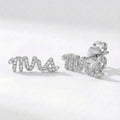 Boucles d'oreilles clous Ettie « Mme » | Argent sterling 925