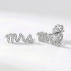 Boucles d'oreilles clous Ettie « Mme » | Argent sterling 925