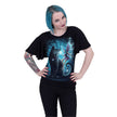 CAT AND FAIRY - Boat Neck Bat Sleeve Top Black