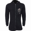 POCKET KITTEN - Ladies Fish Tail Full Zip Hoody - Zip Sleeve