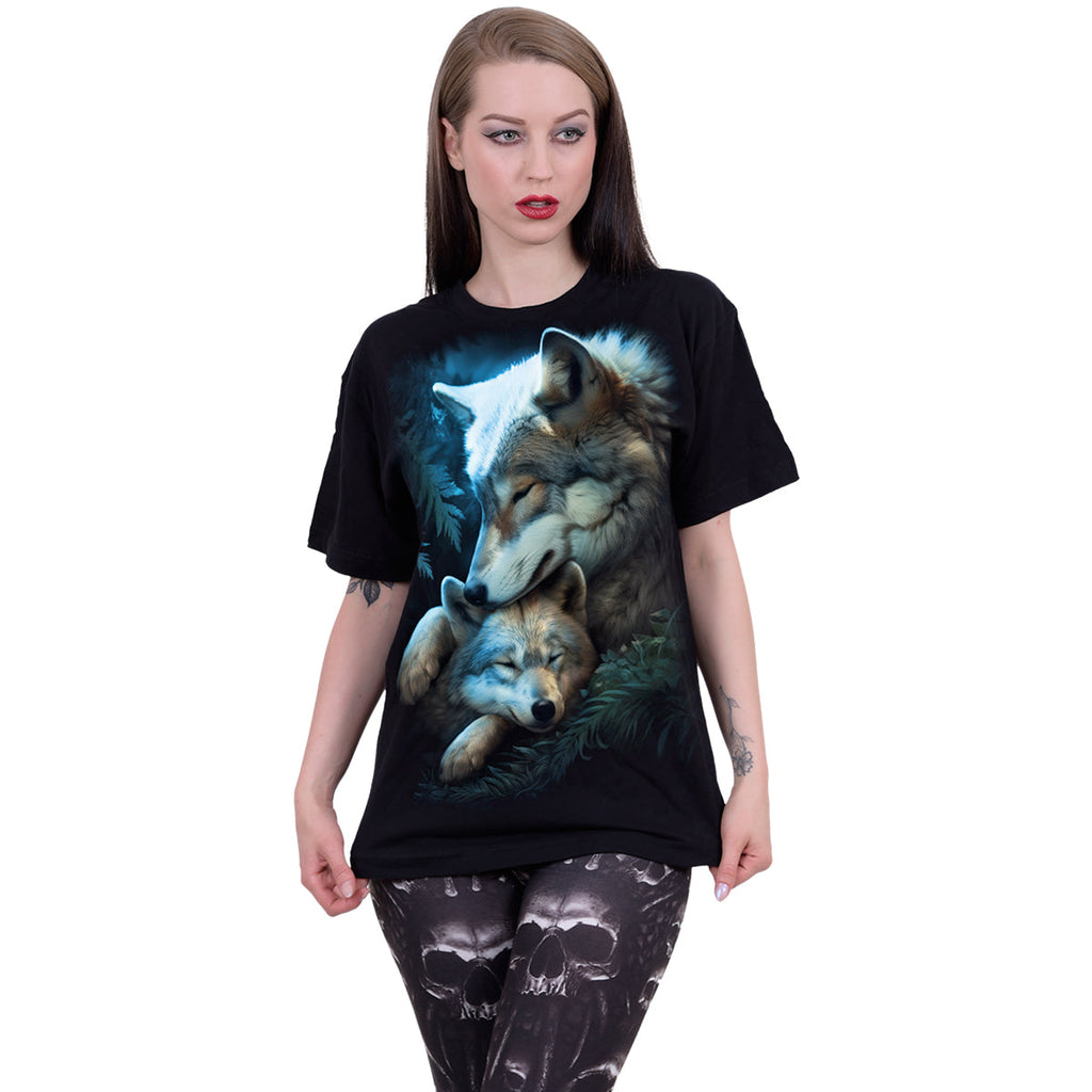 AMOR DE MADRE - Camiseta Estampada Delantera Negra