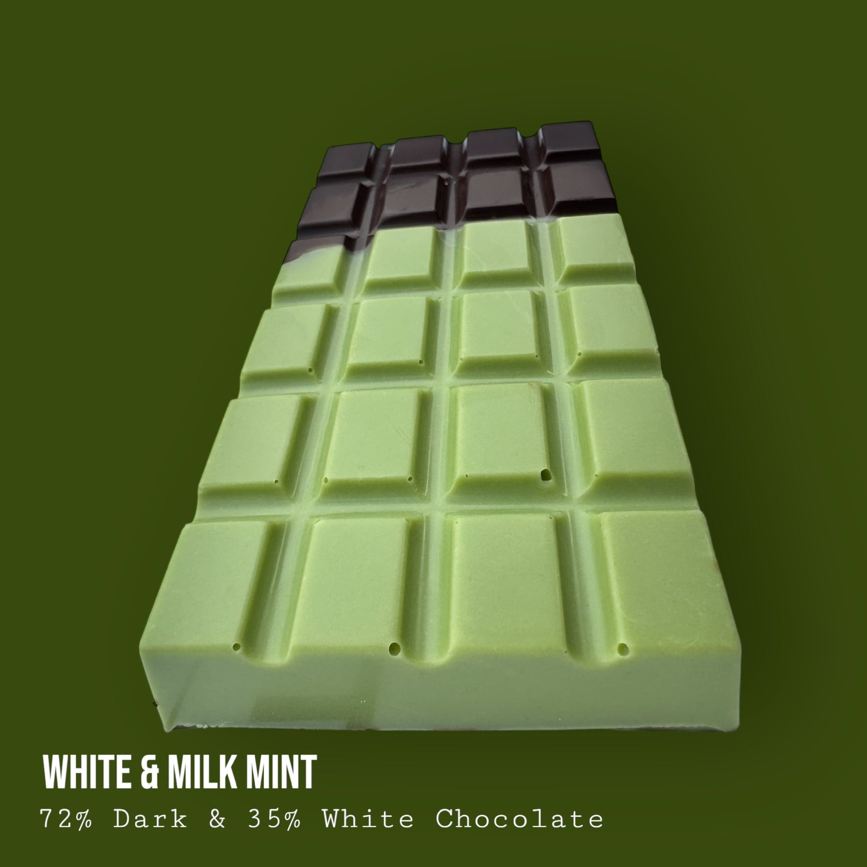 Dark & White Chocolate with White & Milk Mint Chocolate Filling 220g