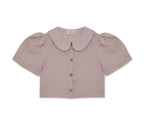 Frances Linen Cropped Blouse  - Primrose - size S/M on pre-order for end of September delivery