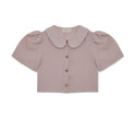 Frances Linen Cropped Blouse  - Primrose - size M on pre-order for end of September delivery