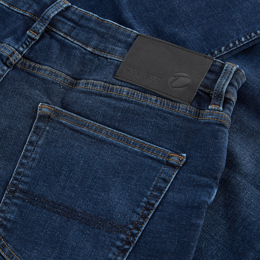 Florida Tapered Fit Jeans In Dark Blue