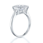 Crystal Dance halo ring