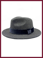 Frankie Wool Fedora - Grey