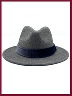 Frankie Wool Fedora - Grey