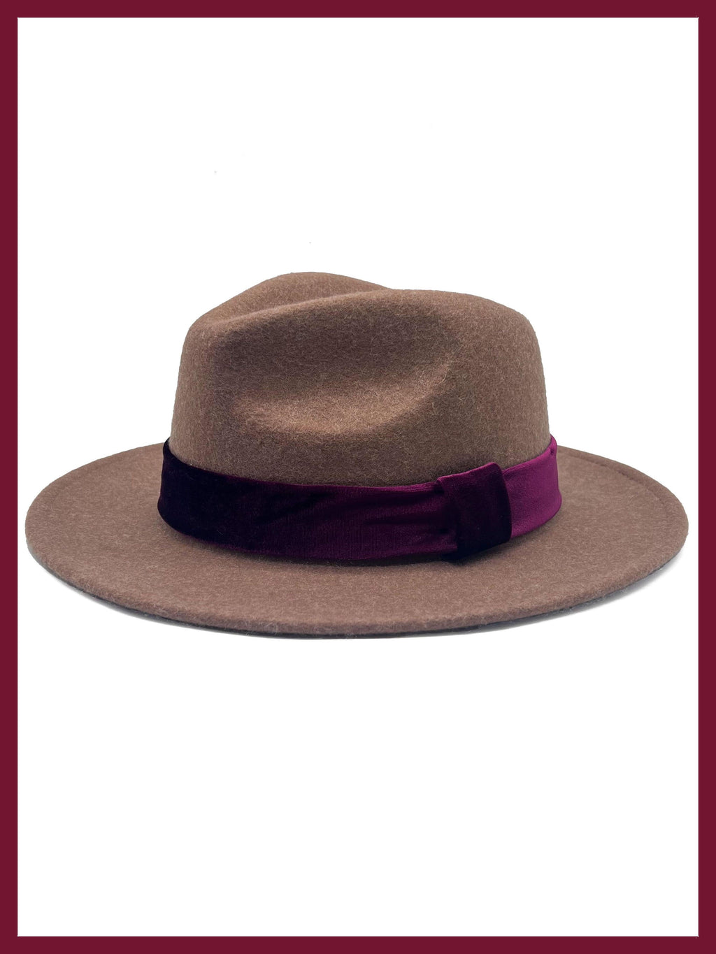 Frankie Wool Fedora - Mink