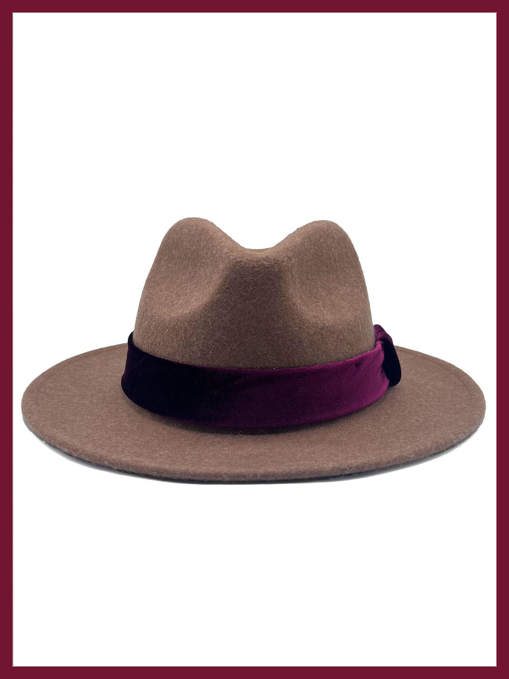 Frankie Wool Fedora - Mink