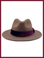 Frankie Wool Fedora - Mink