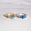 Ombre Blue Topaz Ring in Sterling Silver