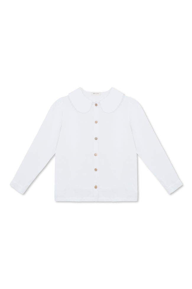 Claudine Linen Blouse  - White