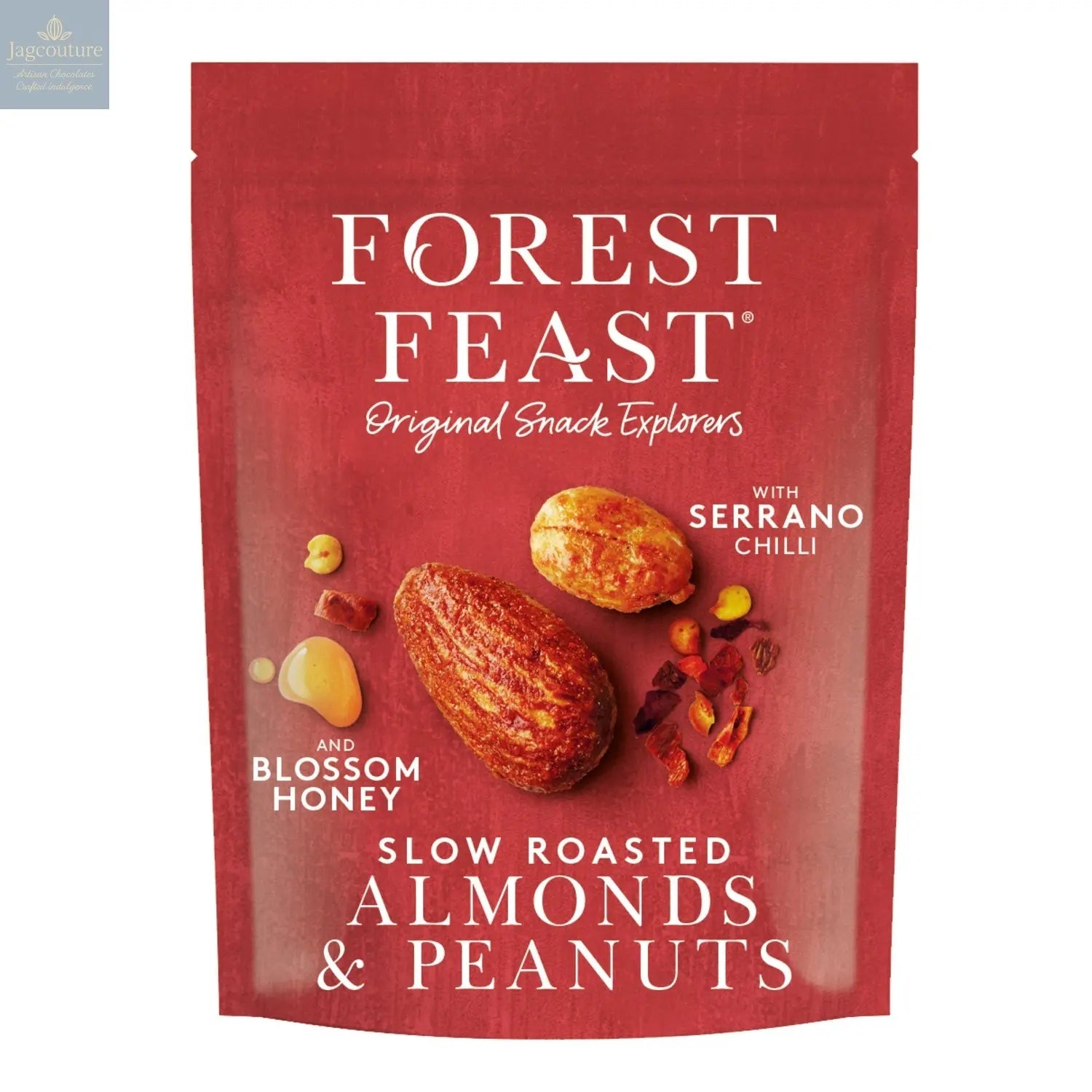 Forest Feast Serrano chilli honey peanuts and almonds in pouch