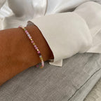Milos Gemstone and Gold Bead Bracelet Tourmaline