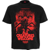 ALL CREATURES WELCOME - Front Print T-Shirt Black